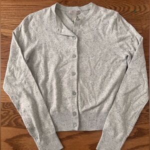 H&M heather grey cardigan XS